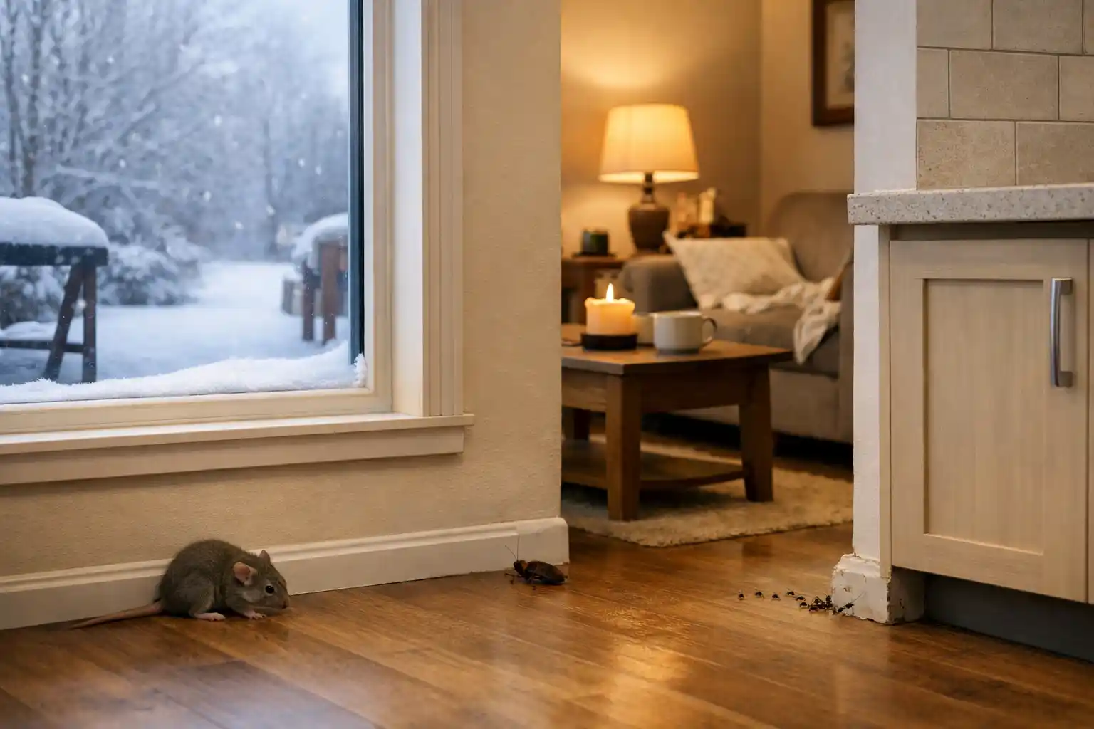 Pests Come Inside in Winter